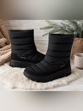 NWT Columbia Minx Slip V Waterproof Winter Boots Black 7.5